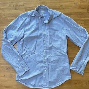 JCrew Grey Slim Oxford Shirt